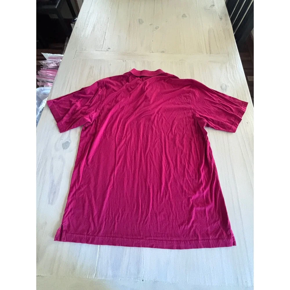 Amen Corner Masters Golf Polo Shirt Mens Large Red Pima Cotton Short Sleeve - Picture 9 of 12